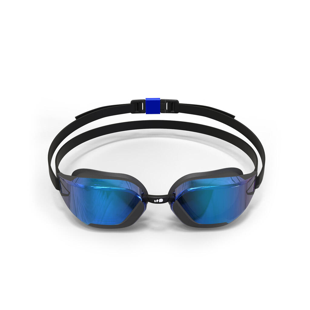 Lunettes de Natation BFAST - Verres Miroir - Taille Unique - Noir Bleu